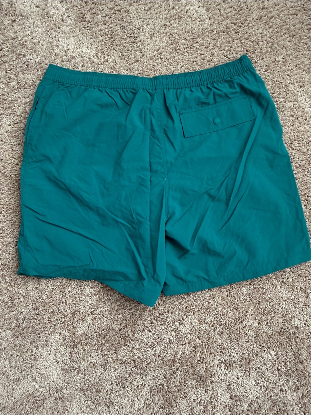 Colorblock Orange & Light Blue Swim Shorts + Green & Teal - Picture 7 of 9